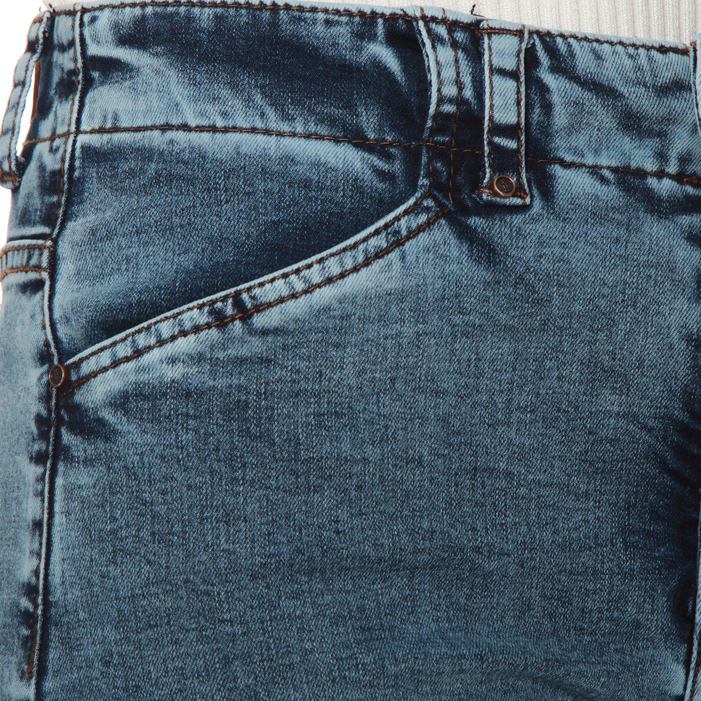 Jeans Wide Leg Tiro  Alto Print Pretina 1 Boton-6