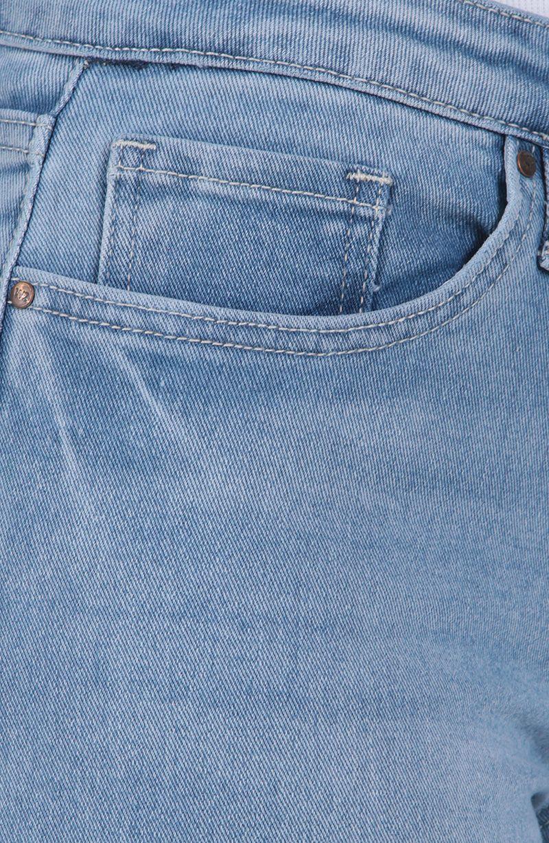 Jeans Recto Tiro Medio Pretina Basica 1 Boton Con Tapeta En Bolsillo-4