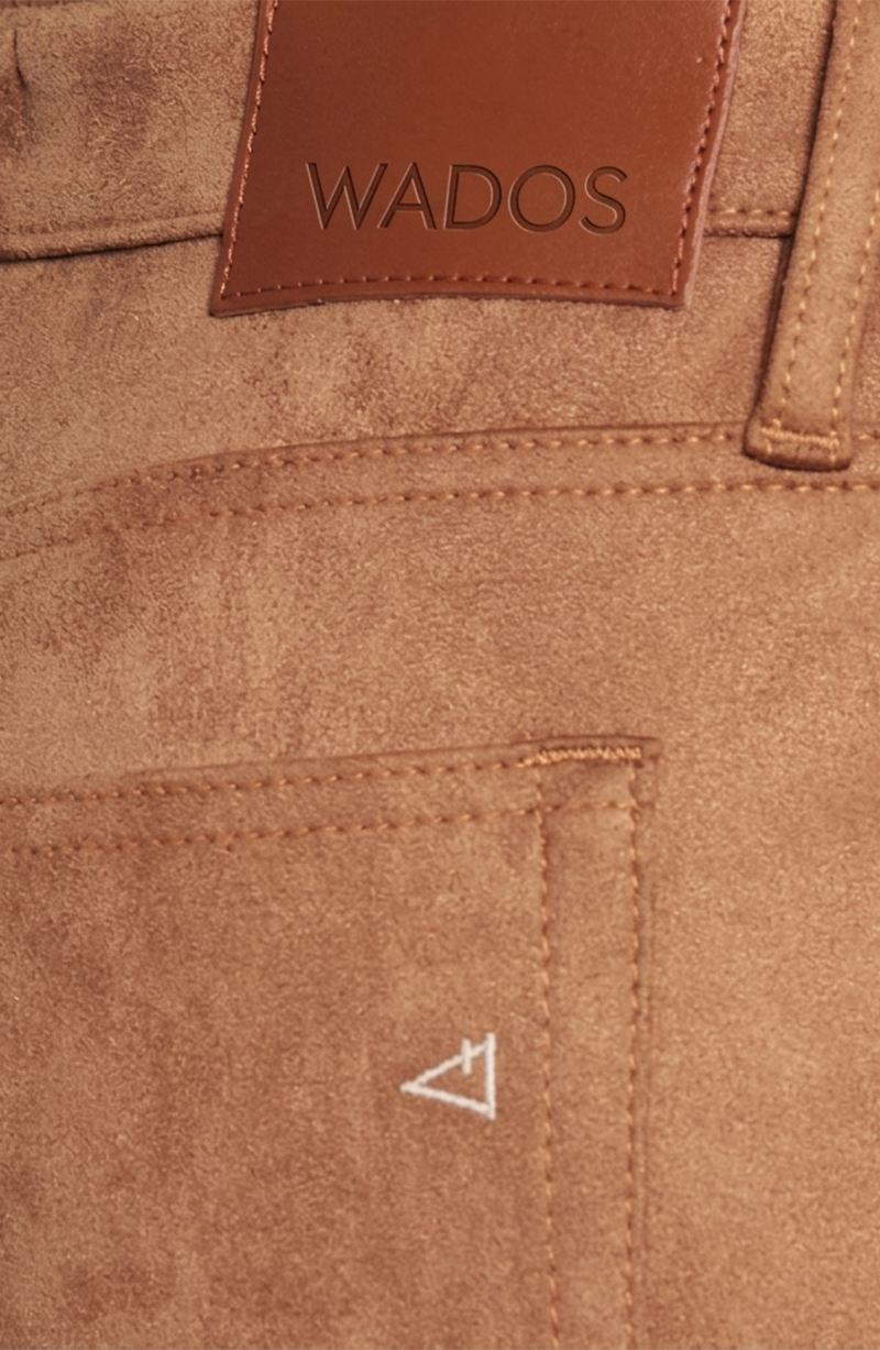 Pantalon Suede Recto Tiro Alto Pretina Basica    1 Boton-2