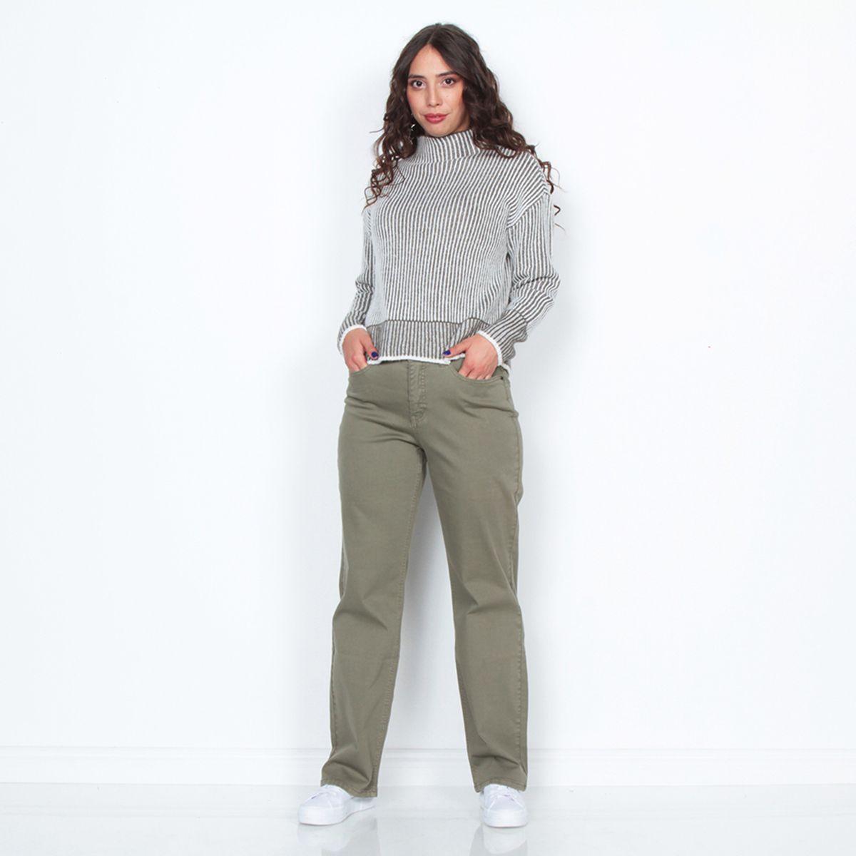 Sweater Con Cuello Alto Manga Larga-3
