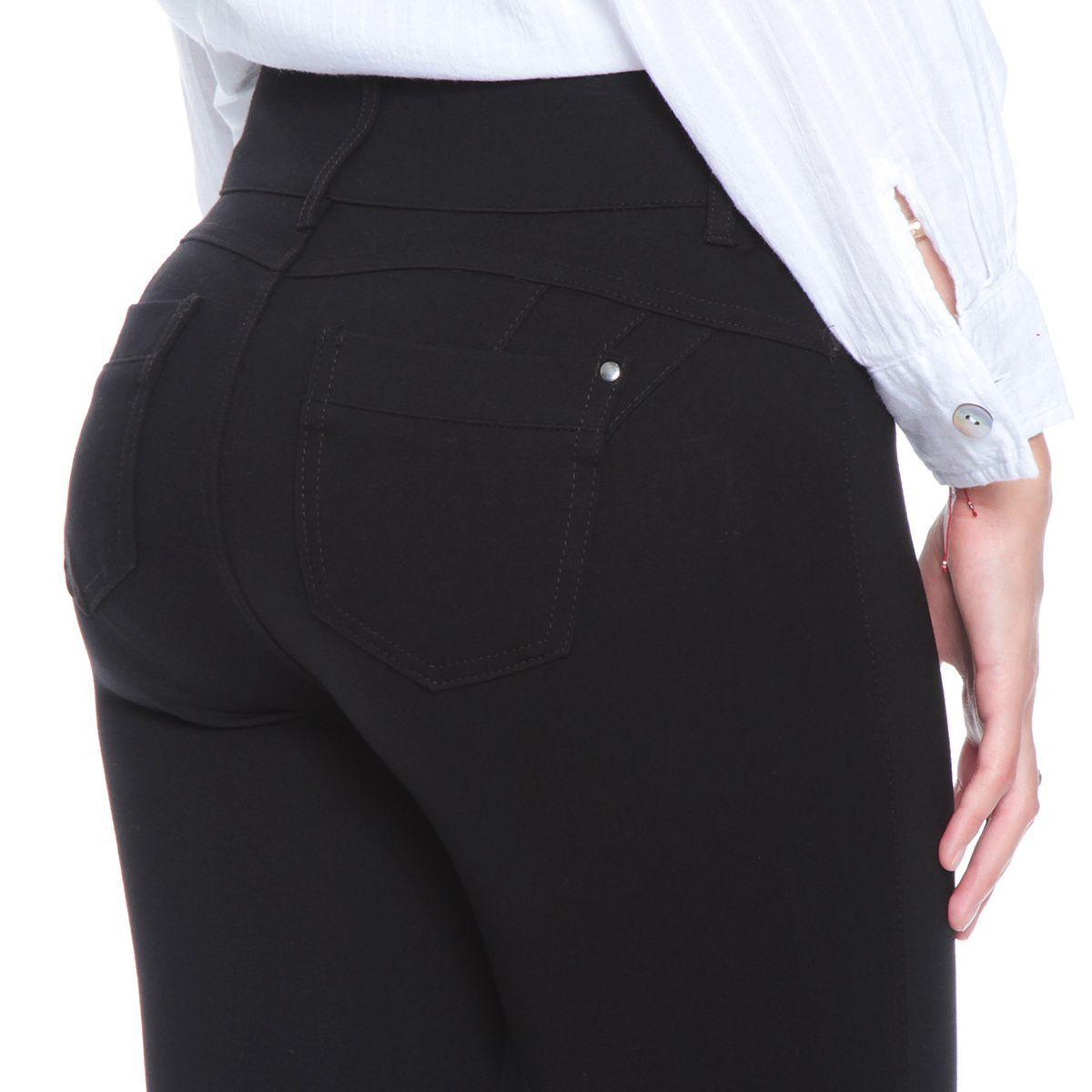 Ponte Pitillo Pretina Media Con Dos Botones Bolsillos Falsos-5