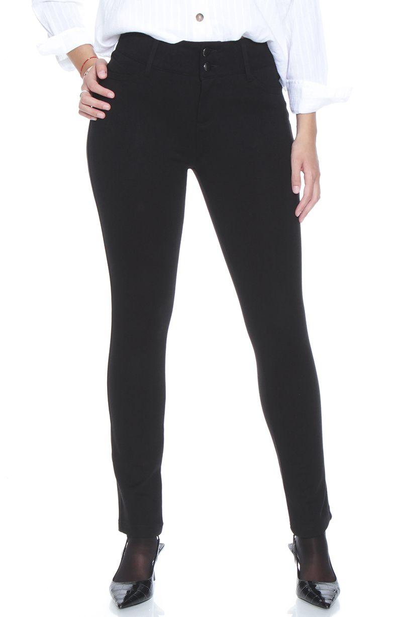 Ponte Pitillo Pretina Media Con Dos Botones Bolsillos Falsos-0