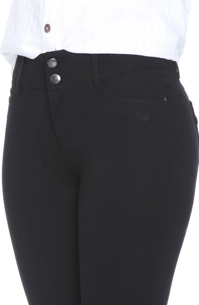 Ponte Pitillo Pretina Media Con Dos Botones Bolsillos Falsos-1