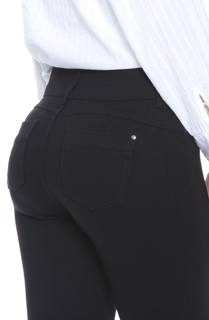 Ponte Pitillo Pretina Media Con Dos Botones Bolsillos Falsos-5