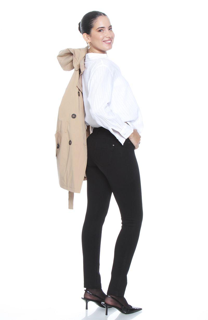 Ponte Pitillo Pretina Media Con Dos Botones Bolsillos Falsos-6