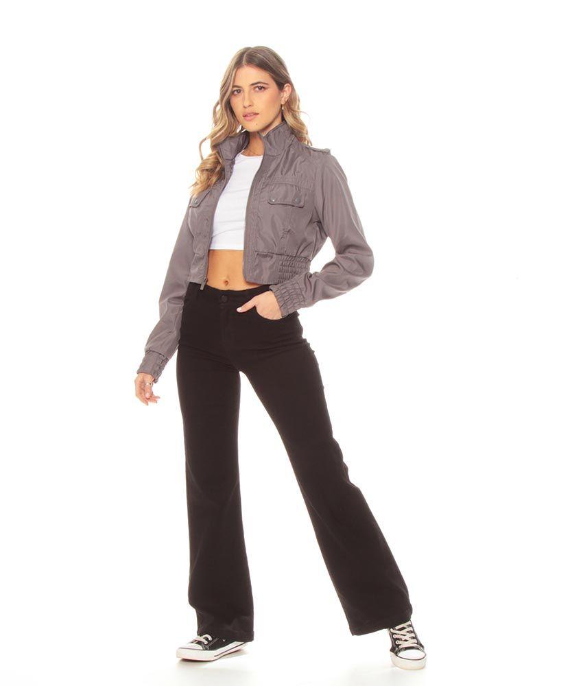 Chaqueta Corta Manga Larga  Con Forro Interno-4