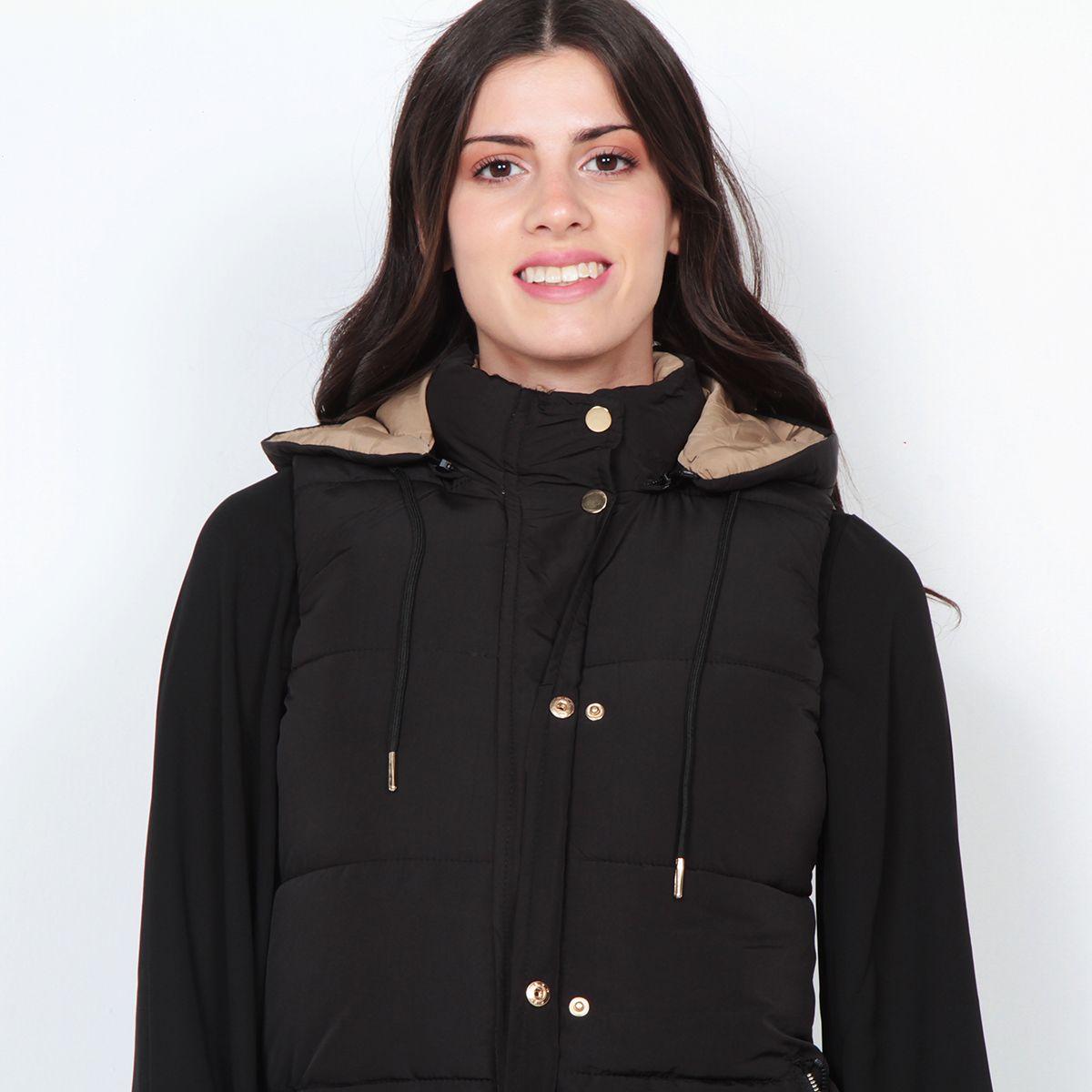 Parka Sin Manga Reversible Con Capucha-3