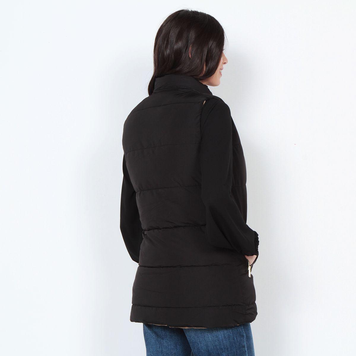 Parka Sin Manga Reversible Con Capucha-7