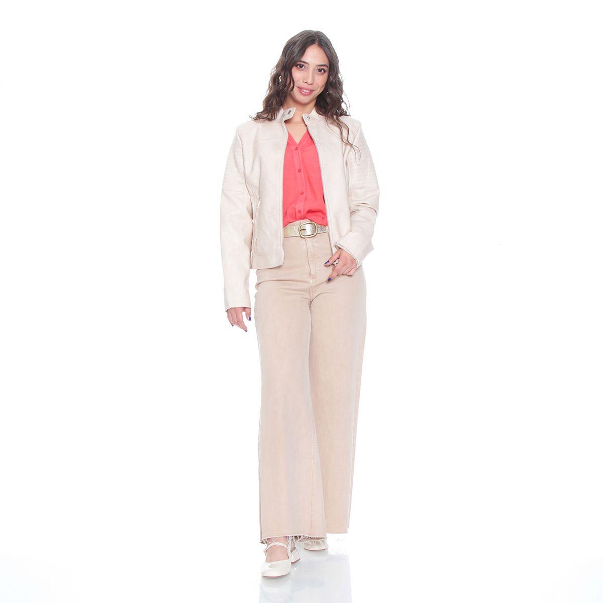 Blusa Anudada Con Un Bolsillo Manga Larga Ajustable Botones-4