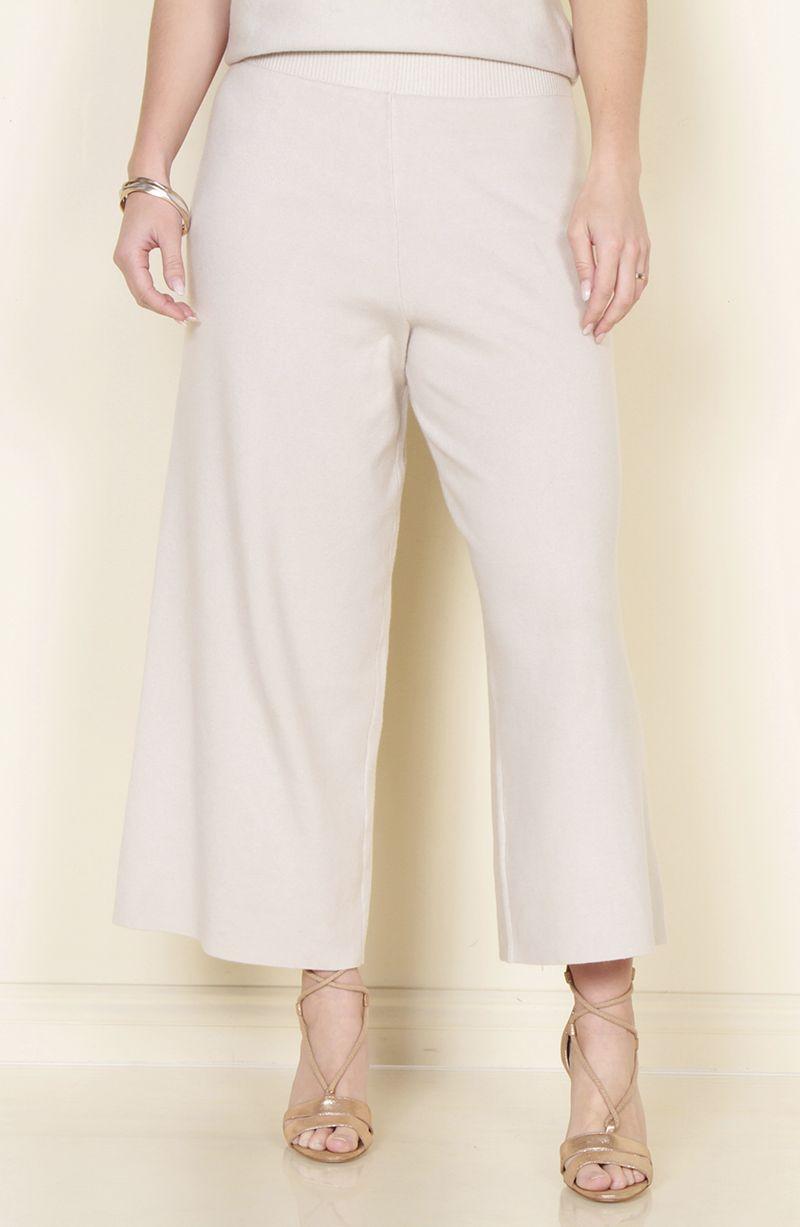 Pantalon Tejido Wide Leg Tiro Alto Pretina Elasticada-4