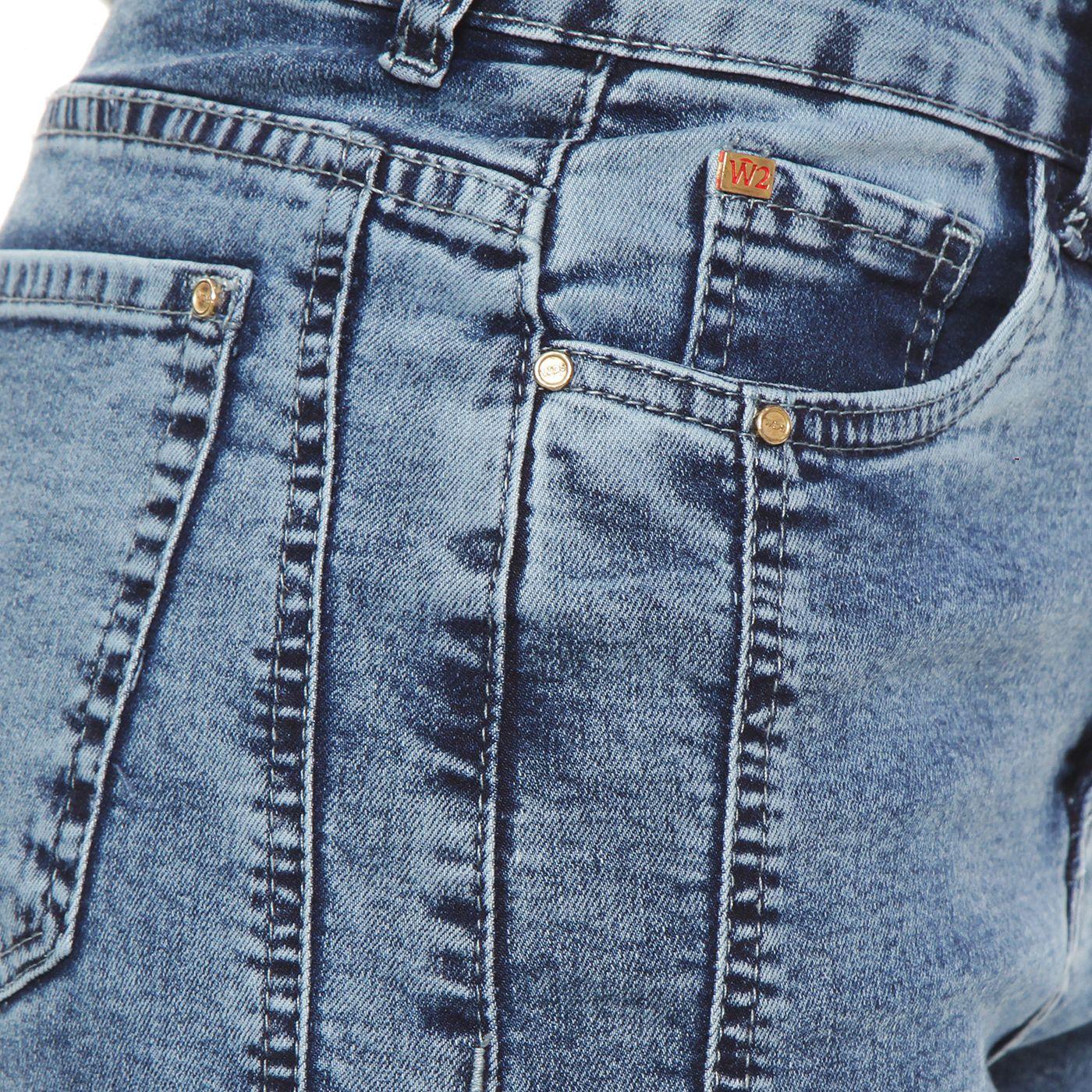 Jeans Wide Leg Tiro Alto  Costadillos  Pretina Basica 1 Boton-9