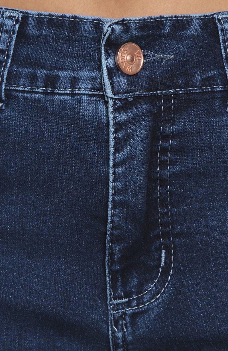 Jeans Wide Leg Tiro Alto  Costadillos  Pretina Basica 1 Boton-3