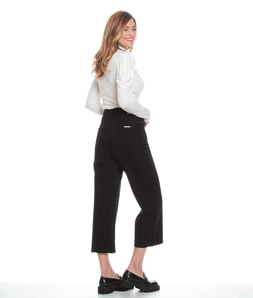 Jeans Basico Palazzo Culotte Tiro Alto Pretina Basica Un Boton-5