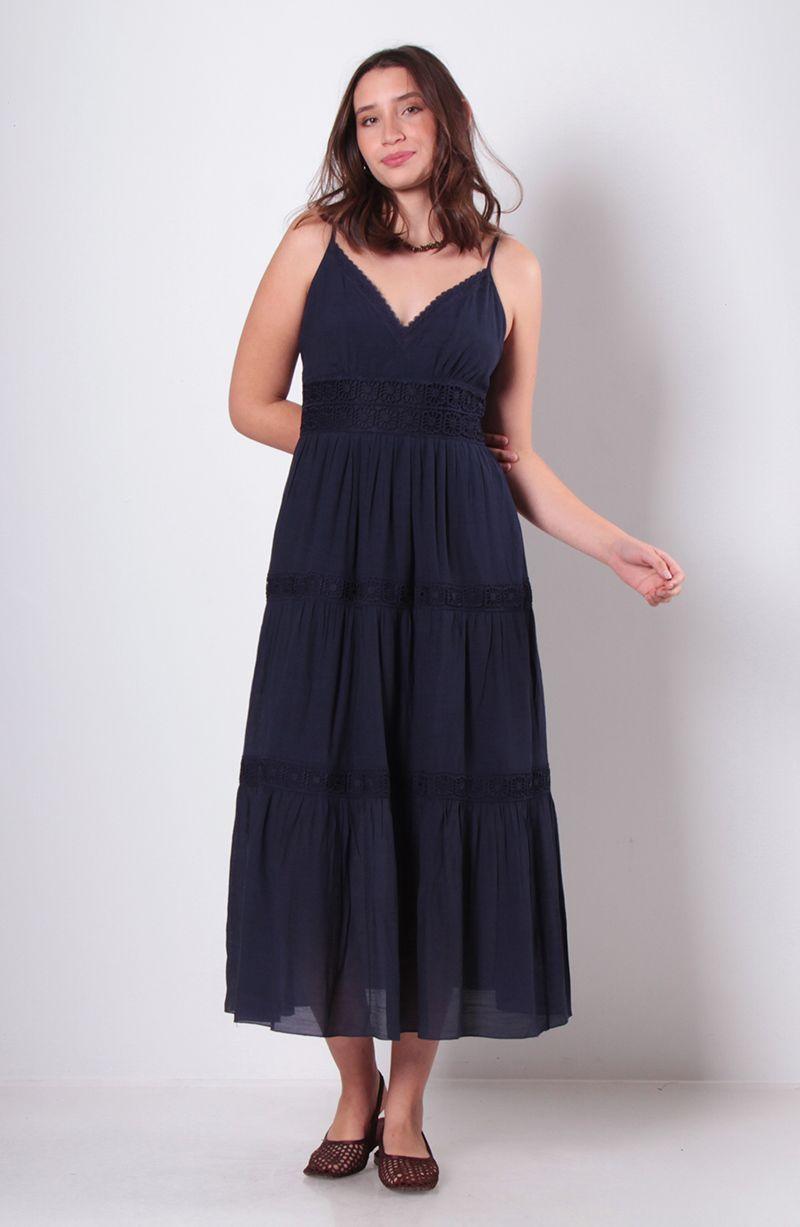 Vestido Sin Manga Escote V-2
