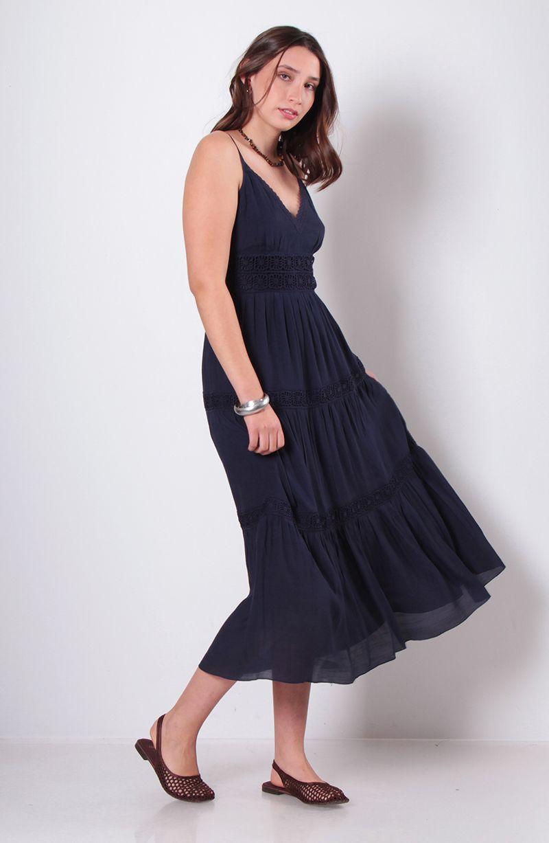 Vestido Sin Manga Escote V-6