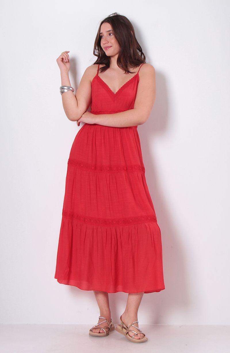 Vestido Sin Manga Escote V-0