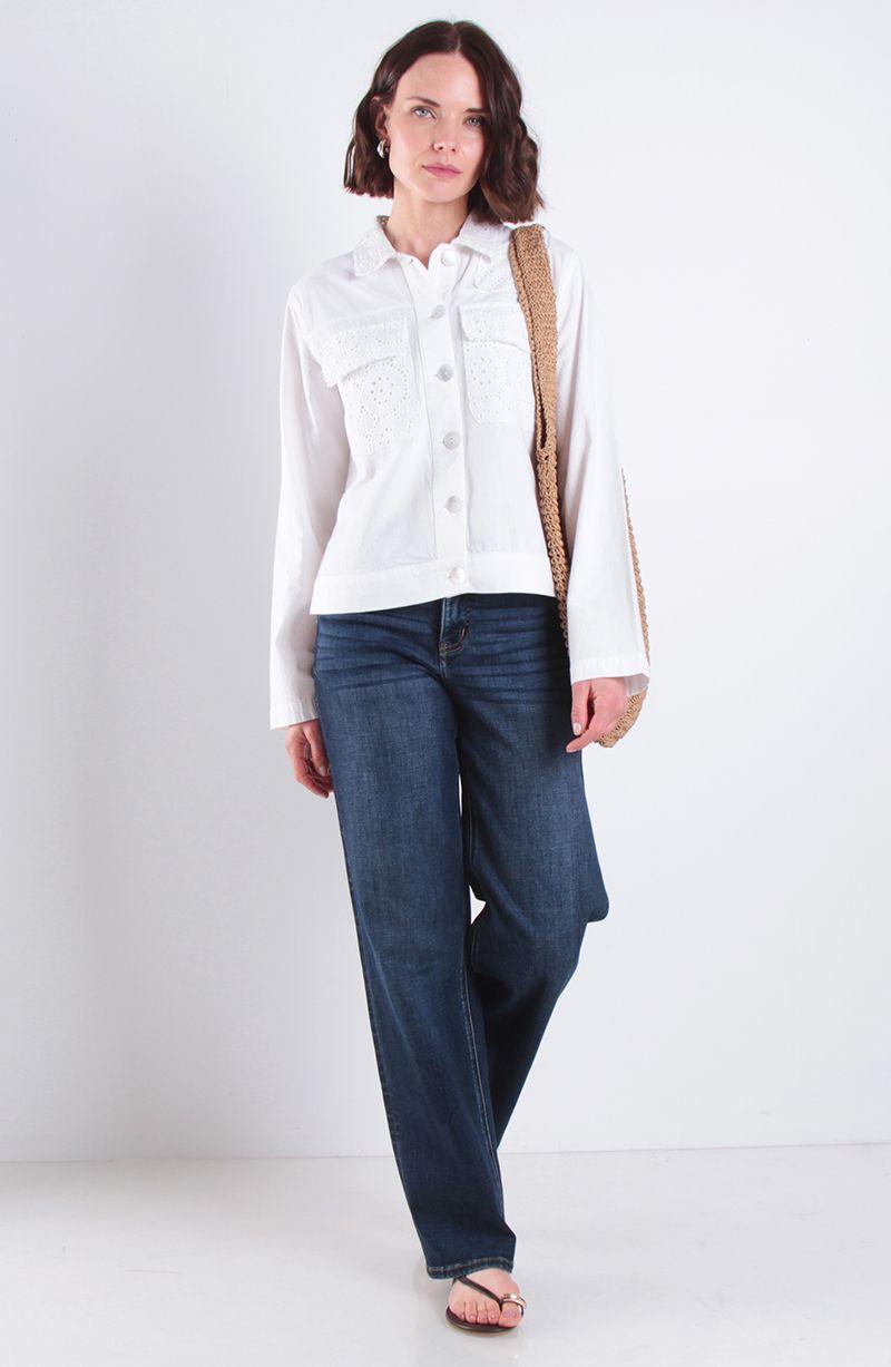 Chaqueta Manga Larga Embroidery Con Bolsillos-3