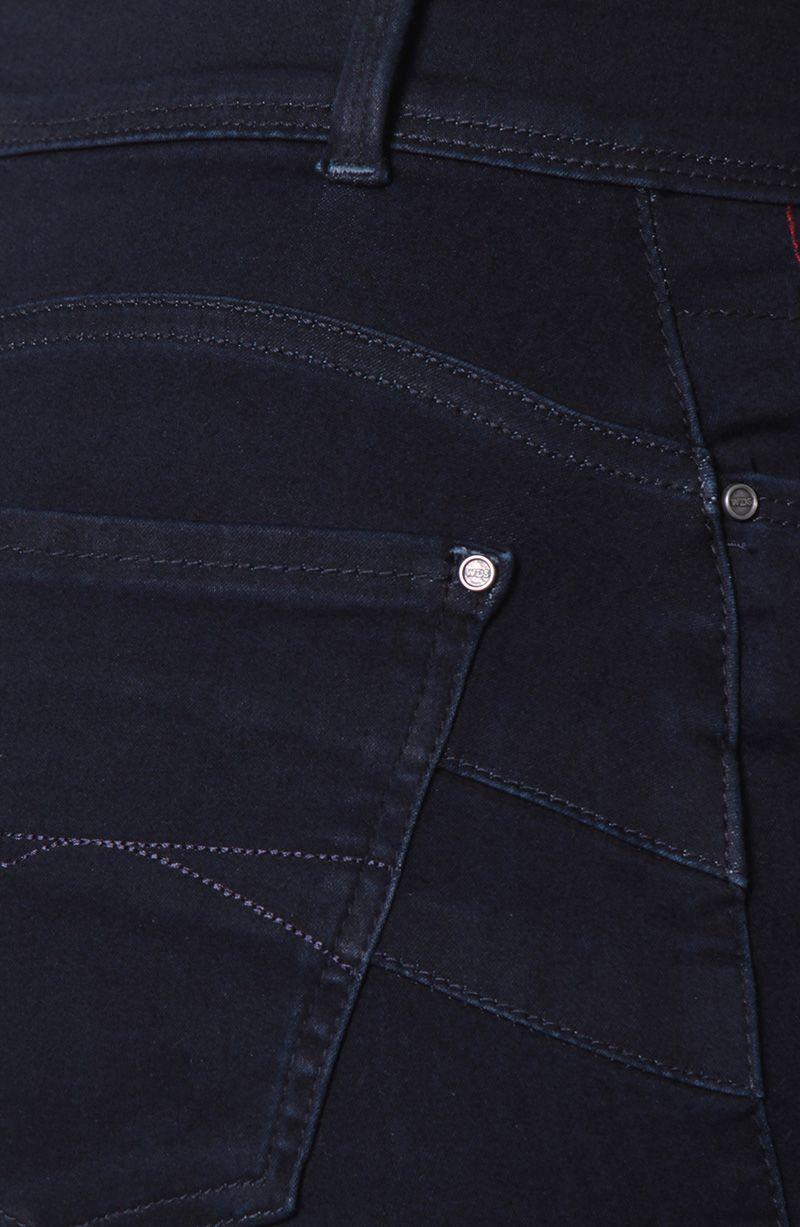Jeans Slim Escultural Tiro Alto Pretina Ancha 3 Botones-8