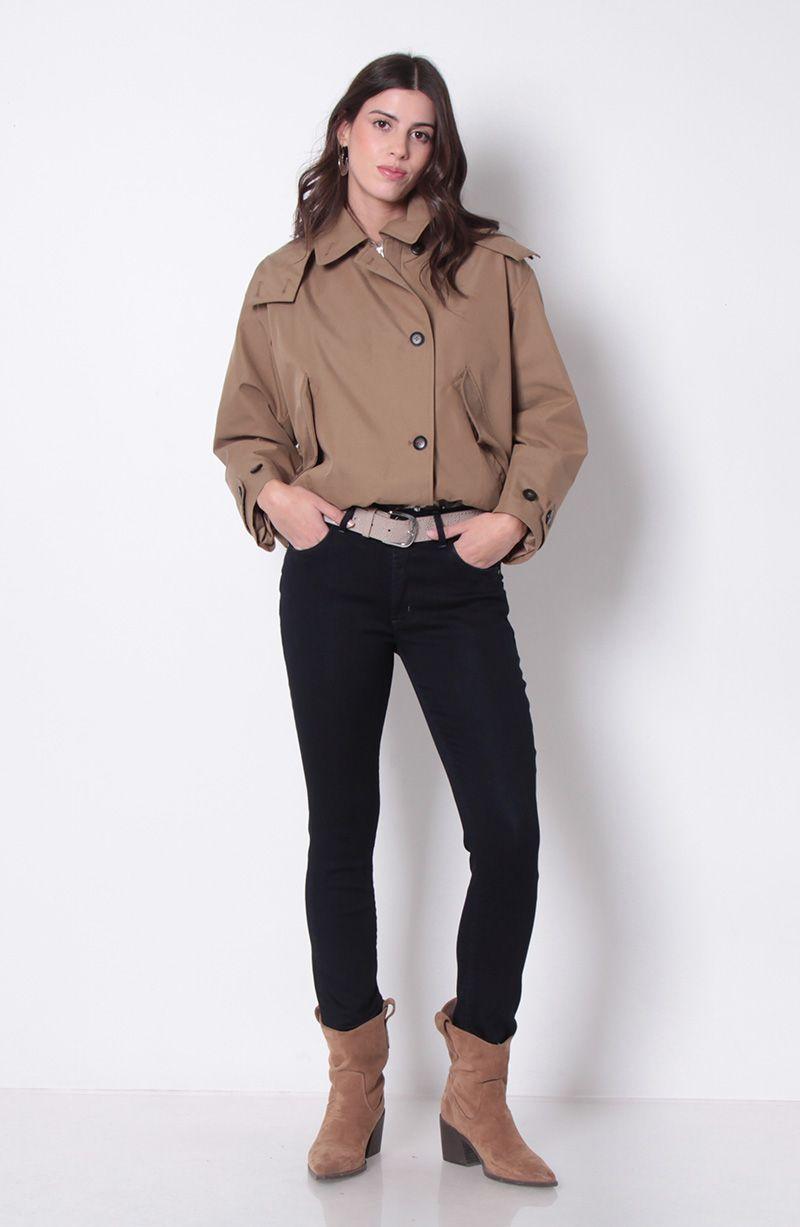 Jeans Slim Tiro Alto Pretina Media 2 Botones-3