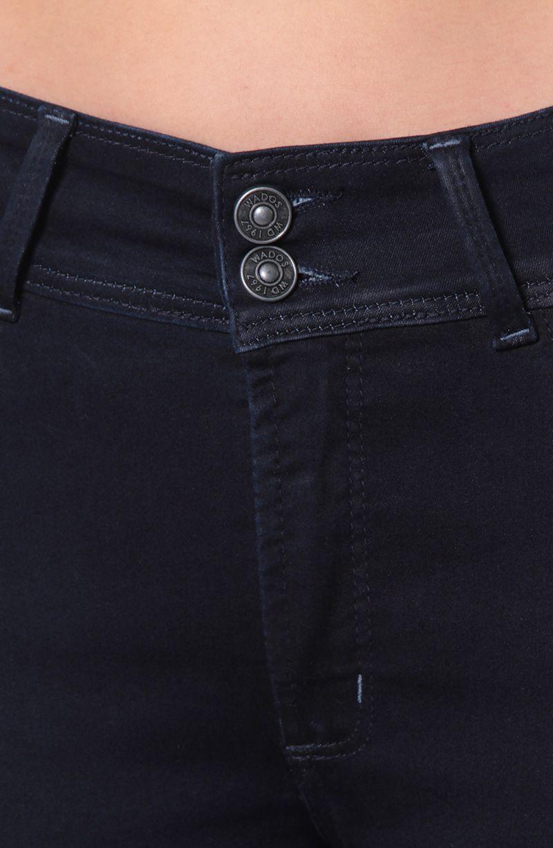 Jeans Slim Tiro Alto Pretina Media 2 Botones-6