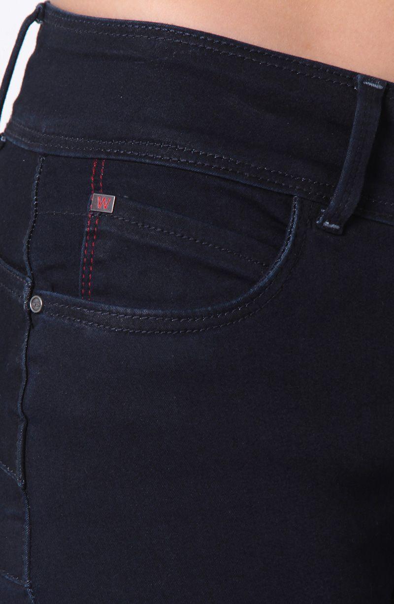 Jeans Slim Tiro Alto Pretina Media 2 Botones-7