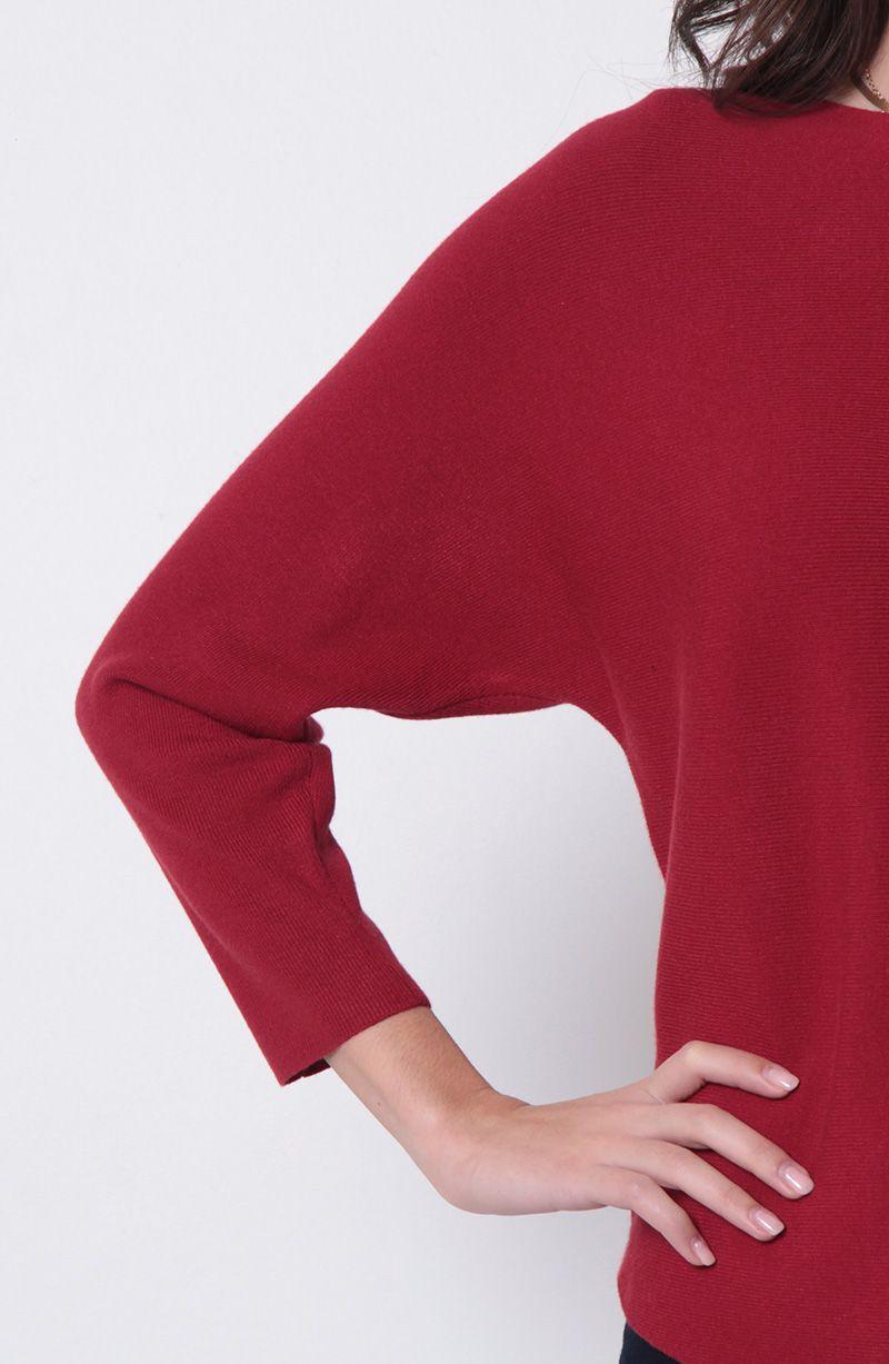 Sweater Manga   3/4 Escote Redondo-2