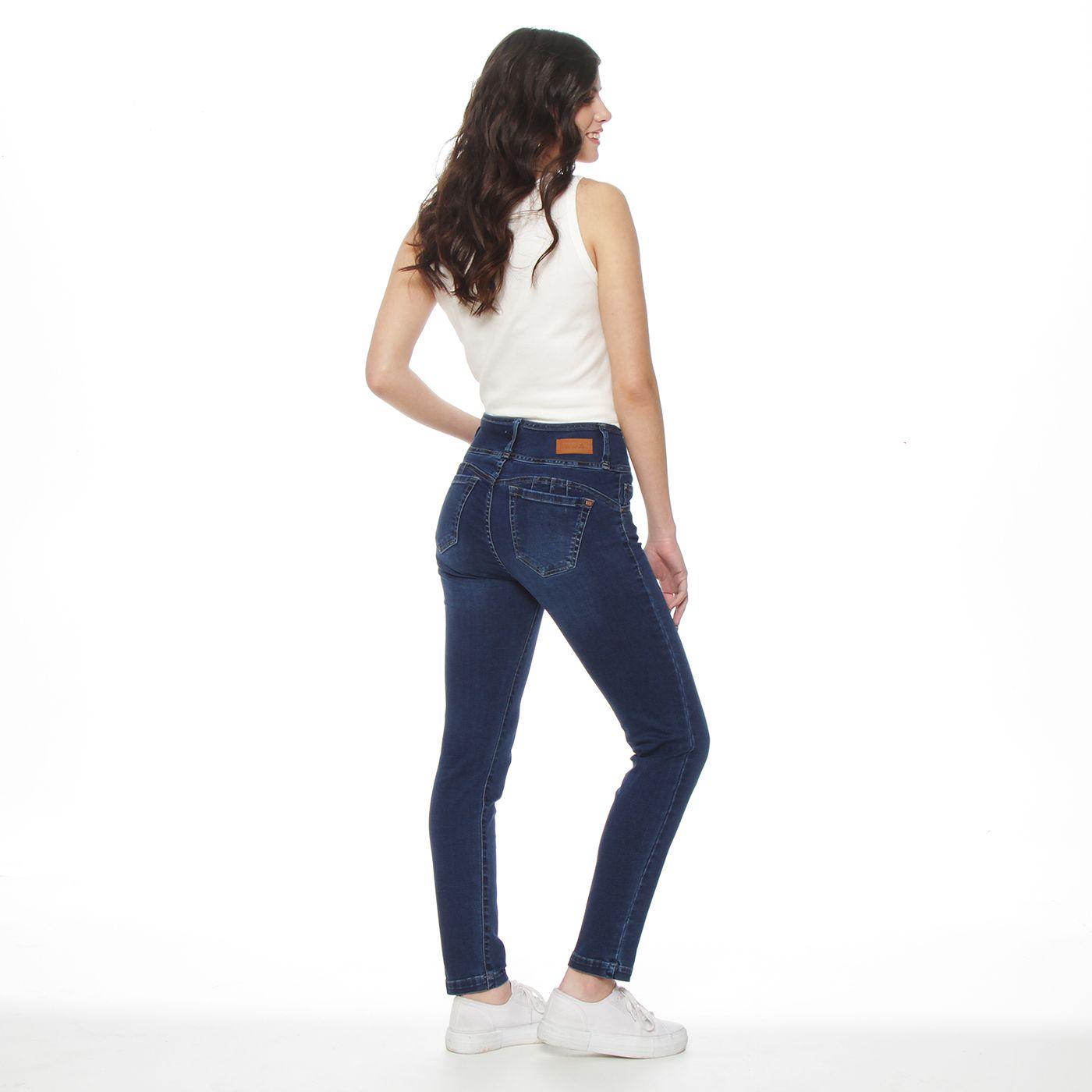 Jeans Pitillo Escultural Tiro Alto 3 Botones-6