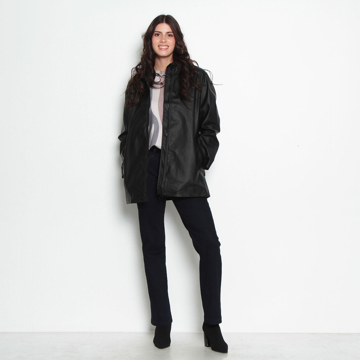 Chaqueta Impermeable Manga   Larga Con Capucha-5