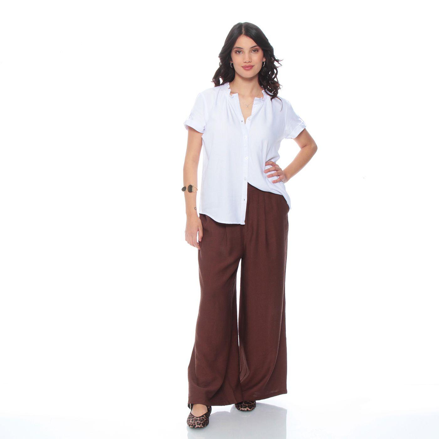 Blusa Manga Corta Lyocell Escote V-2