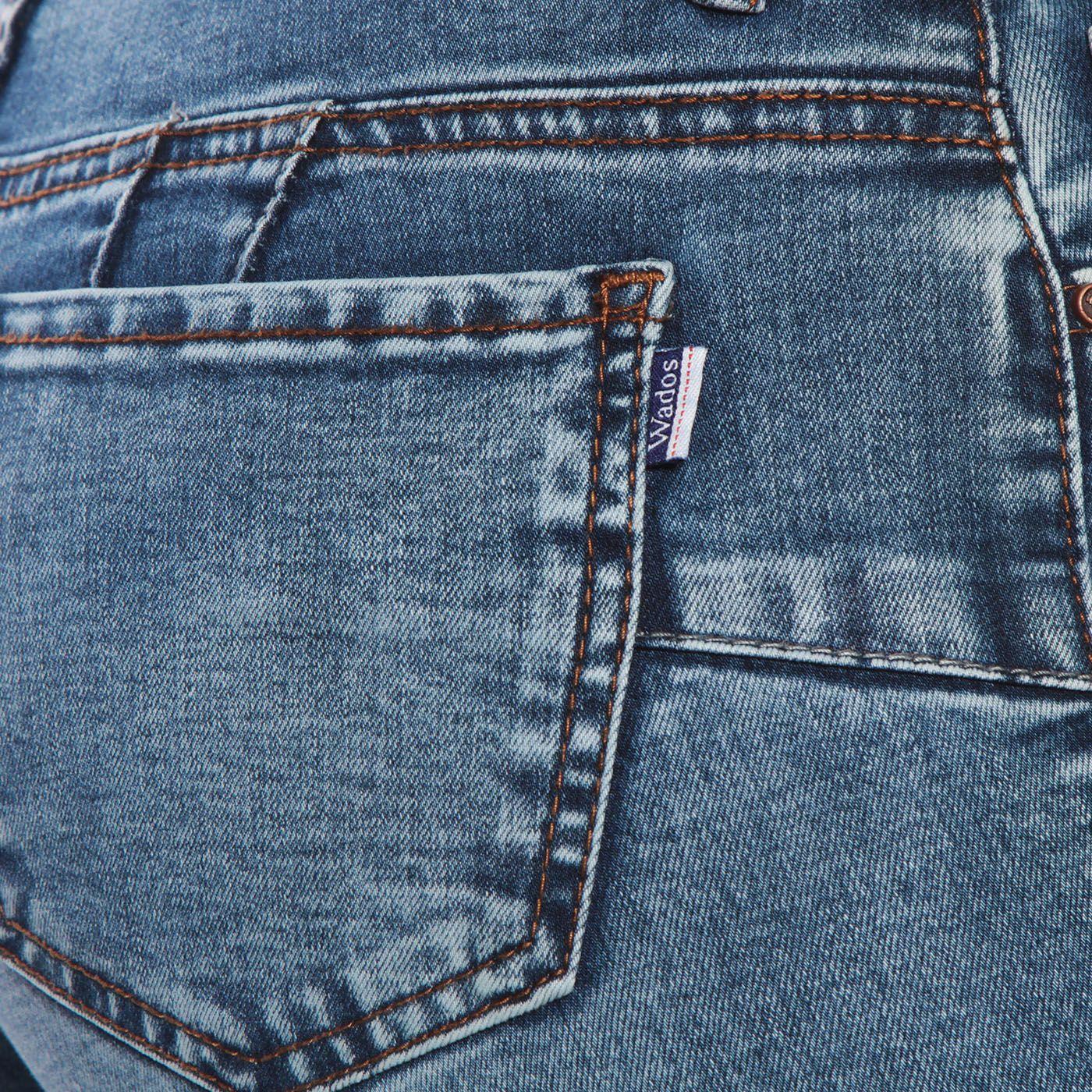 Jeans Tiro Bajo Flare  Pretina  Un Boton-3