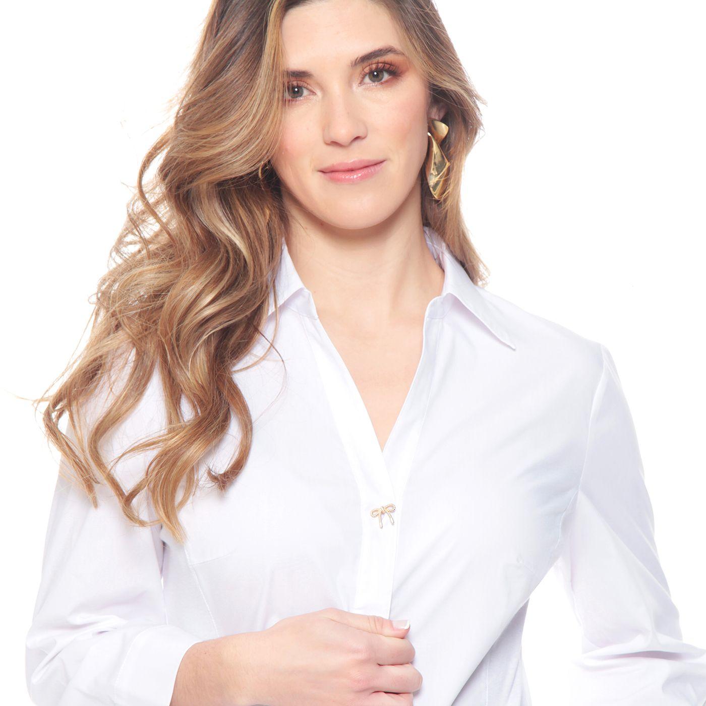 Blusa Manga Larga Con Rib En Costado-1