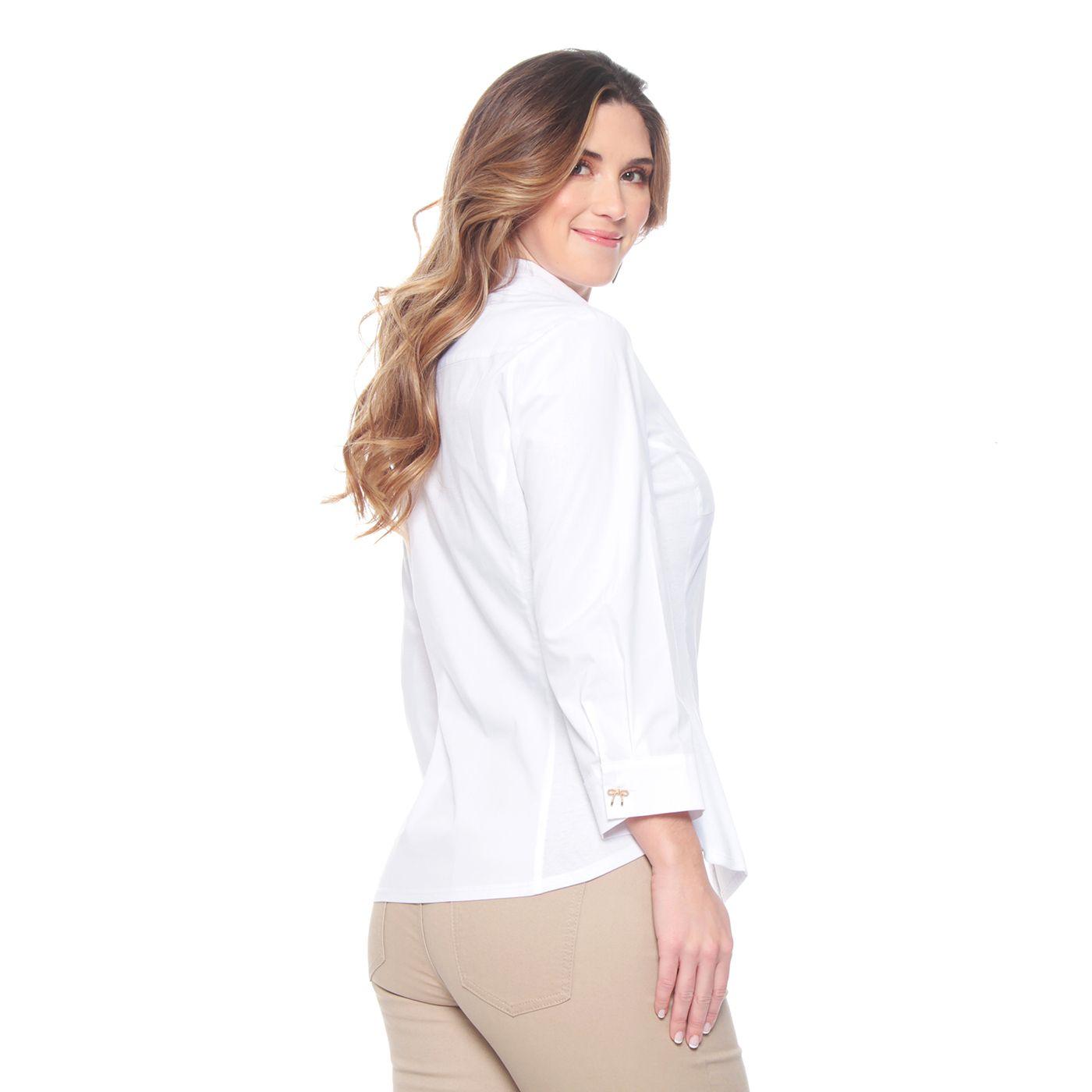 Blusa Manga Larga Con Rib En Costado-4