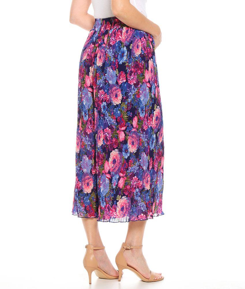 Pantalon Ancho Plisado Estampado-1