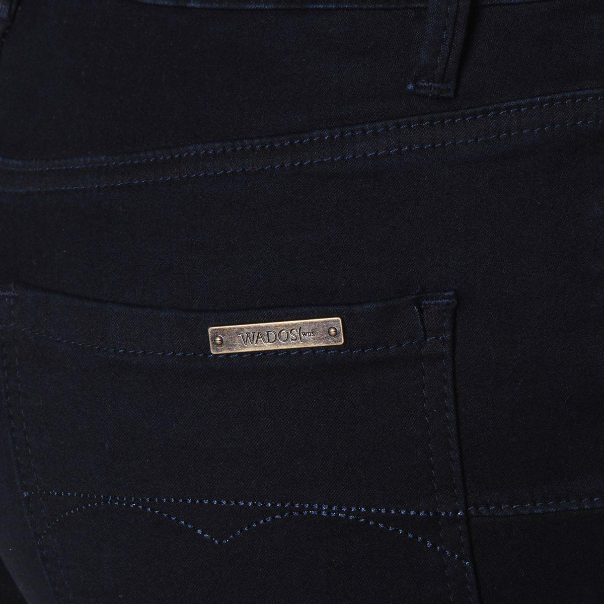 Jeans Flare Tiro Alto Pretina 1 Boton-6
