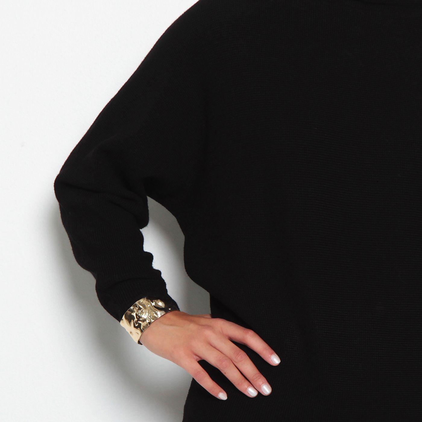 Sweater Manga Larga   Rangla Solido Cuello Medio Alto-3