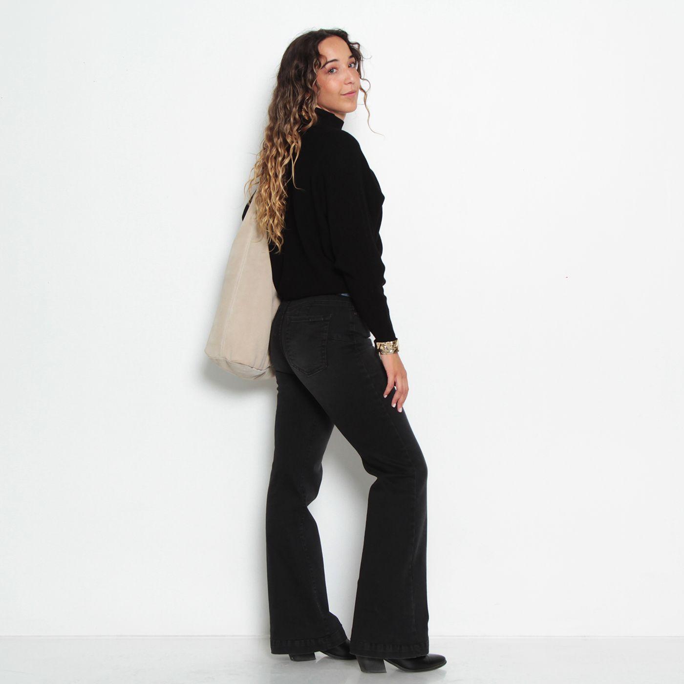 Sweater Manga Larga   Rangla Solido Cuello Medio Alto-5