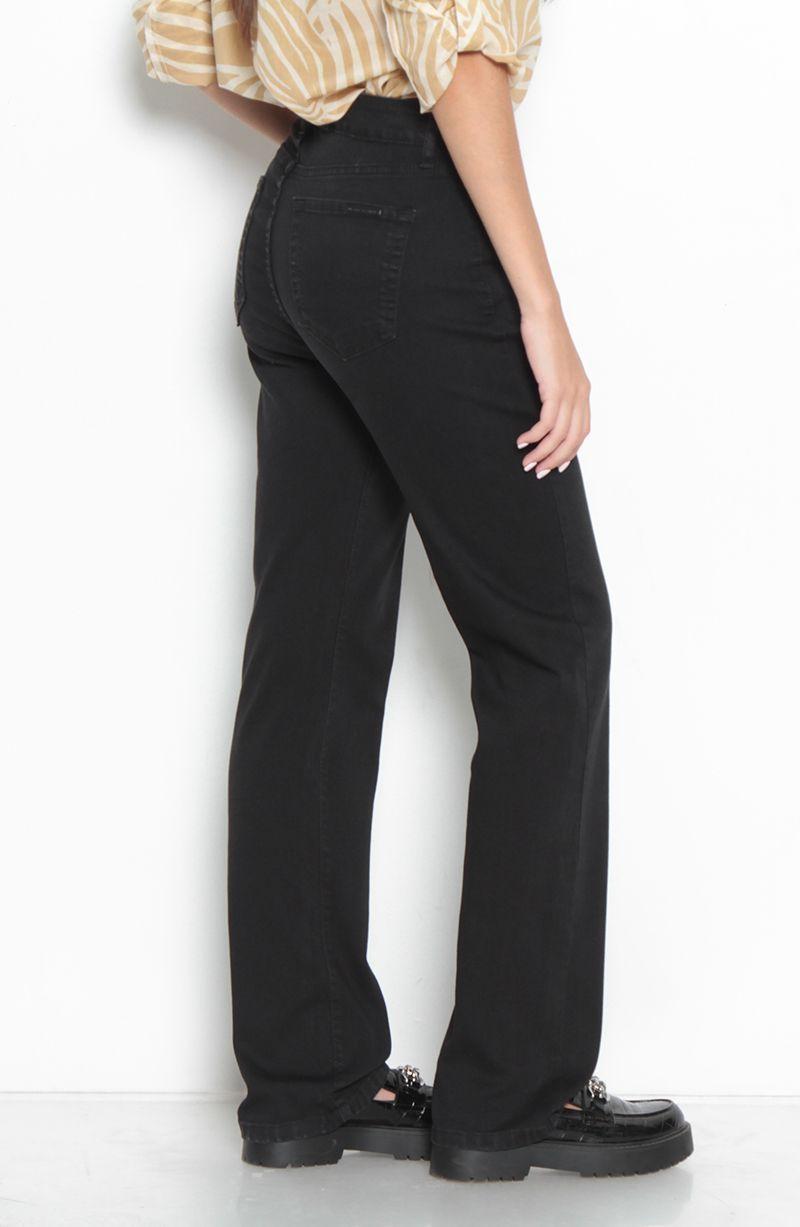 Jeans Basico Recto Tiro Alto Pretina   Un Boton-6