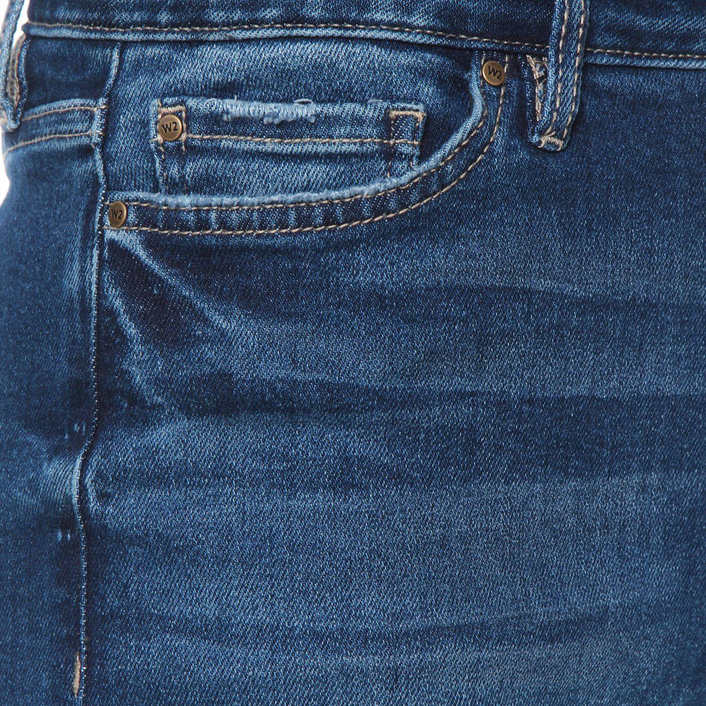 Jeans  Wide Leg Tiro Alto Pretina  Basica 1 Boton-8