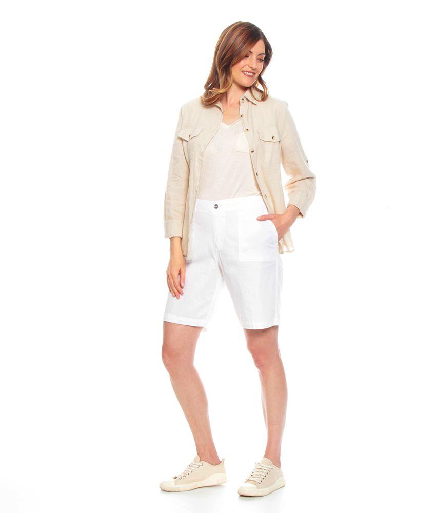 Short Cargo Solido Pretina Un Boton Con Pu?o-7
