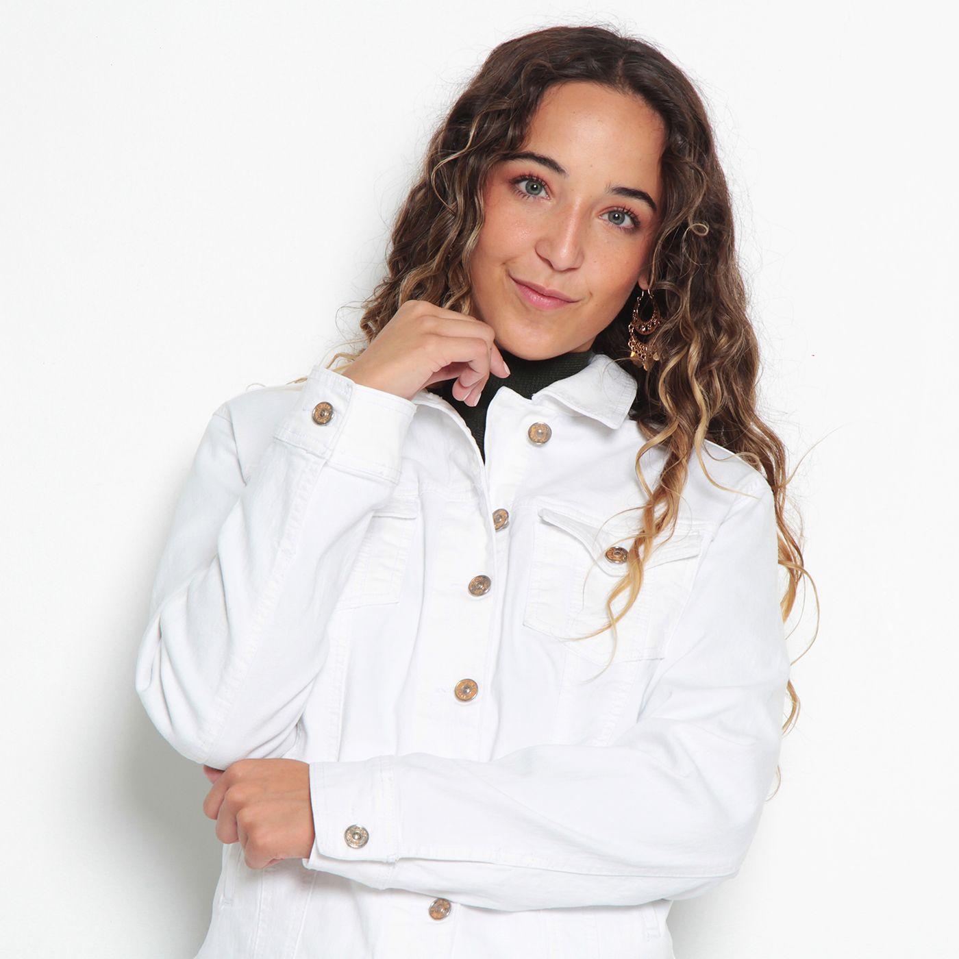 Chaqueta Denim Clasica  Pretina Basica-3