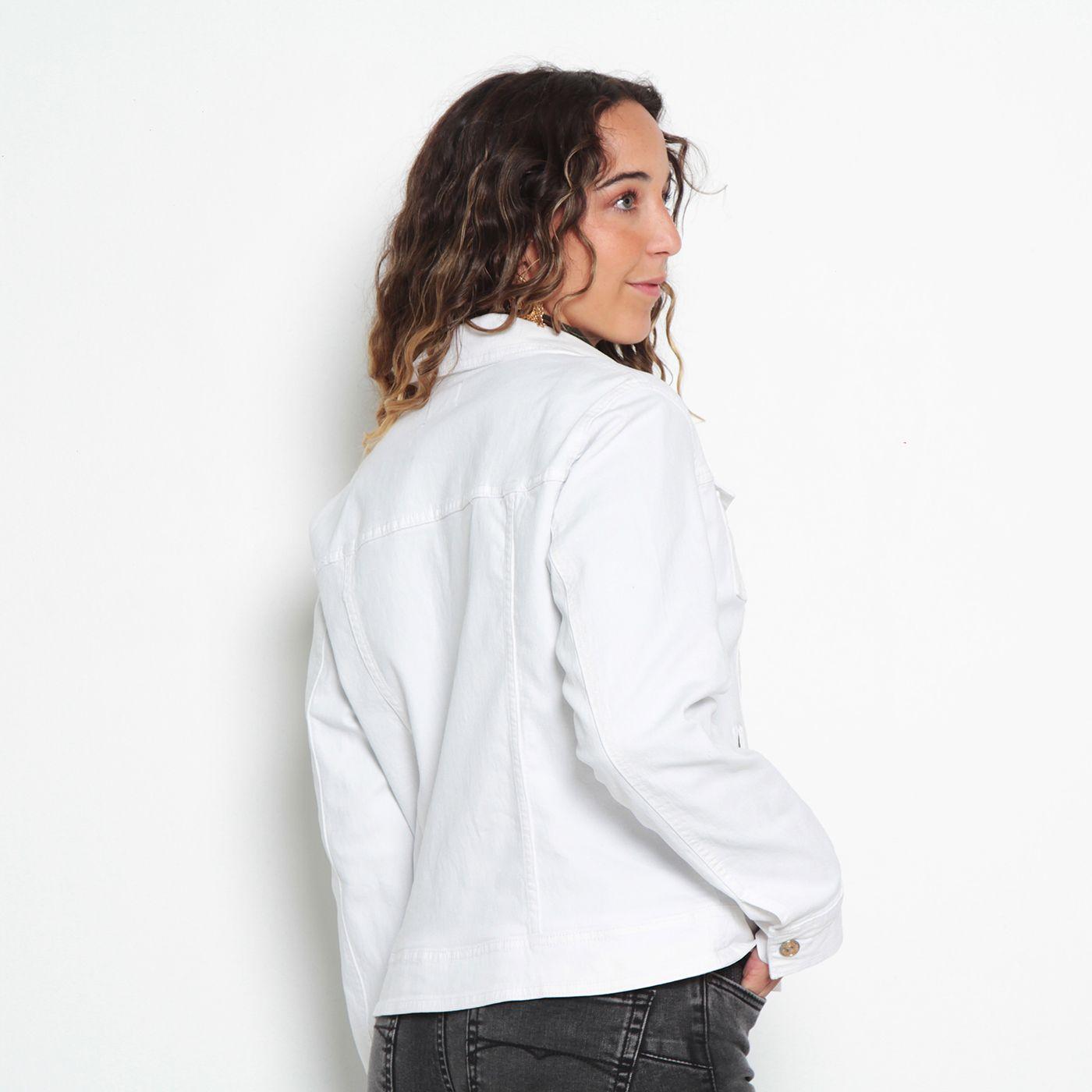 Chaqueta Denim Clasica  Pretina Basica-4