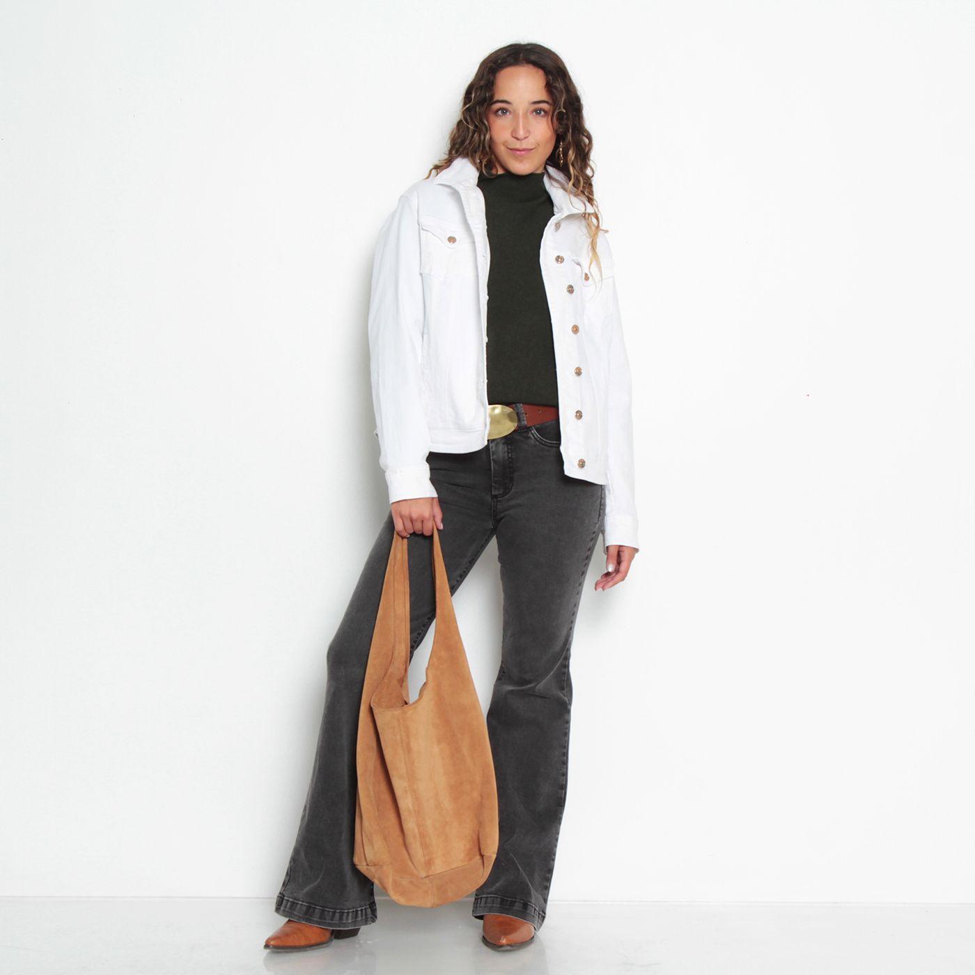 Chaqueta Denim Clasica  Pretina Basica-6