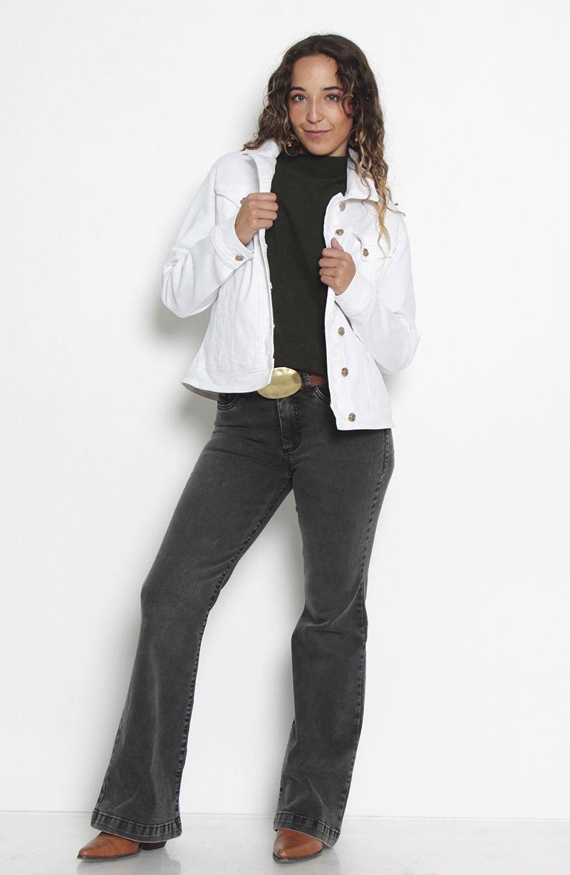 Chaqueta Denim Clasica  Pretina Basica-7