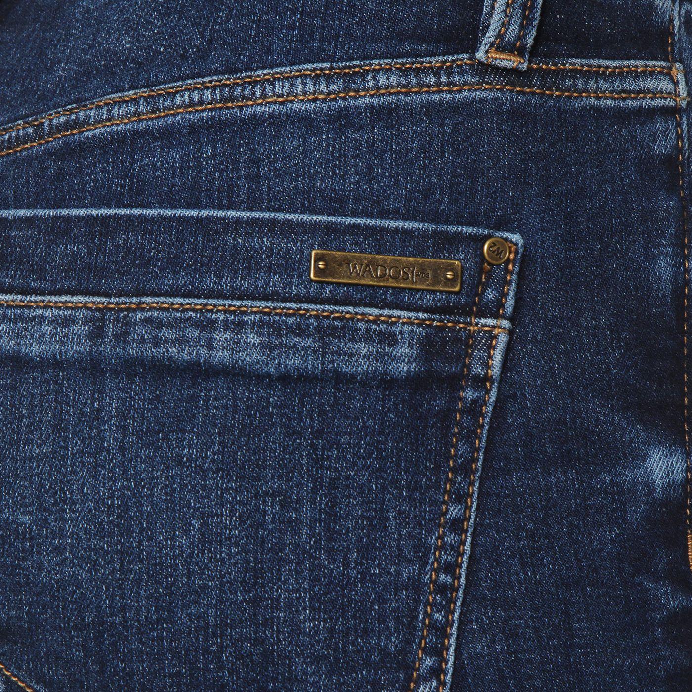 Jeans Recto Tiro Alto  Pretina Basica  1 Boton-8