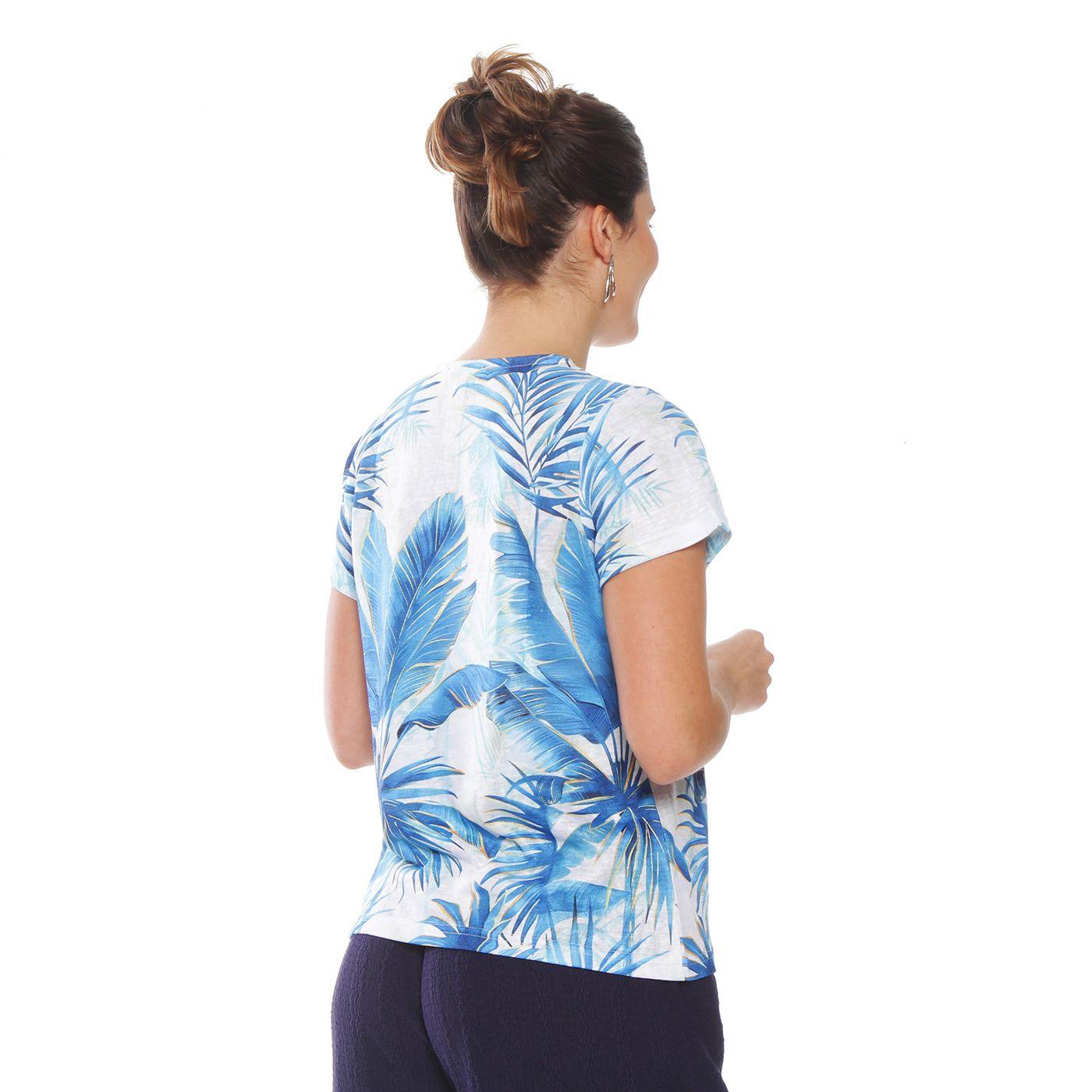 Polera Manga  Corta Sublimada Escote V-3