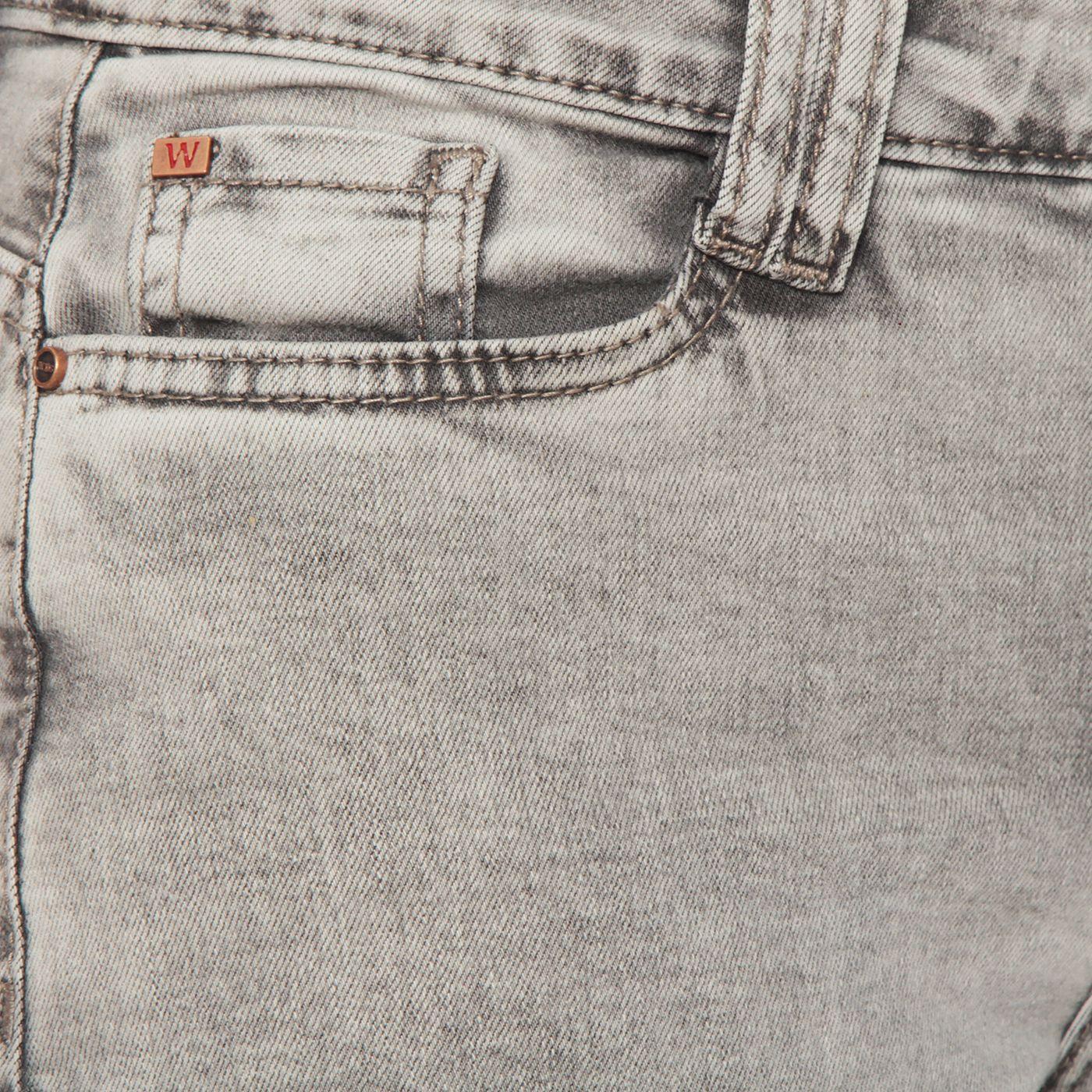 Jeans Wide Leg Tiro   Alto Pretina Basica 1 Boton-7