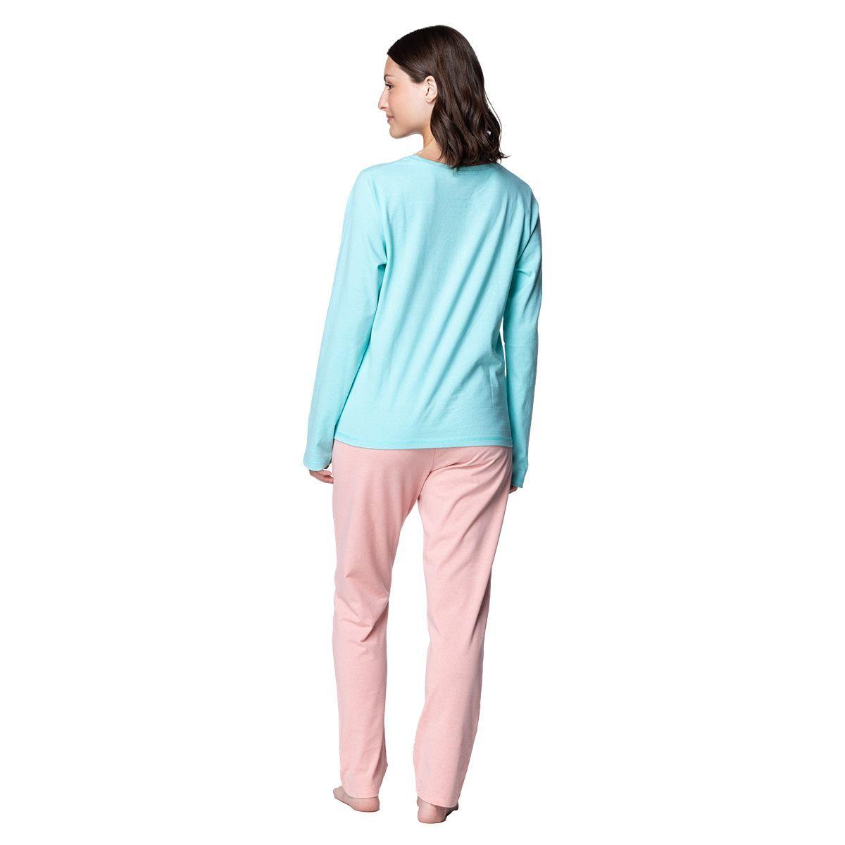 Pijama Algodón Mujer Invierno C3 TOP-1