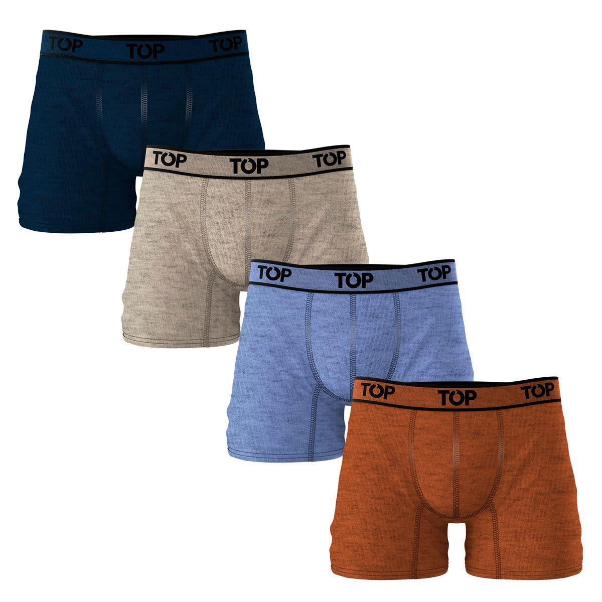 Bóxer Medio Algodón Pack 4 C2 Top-0