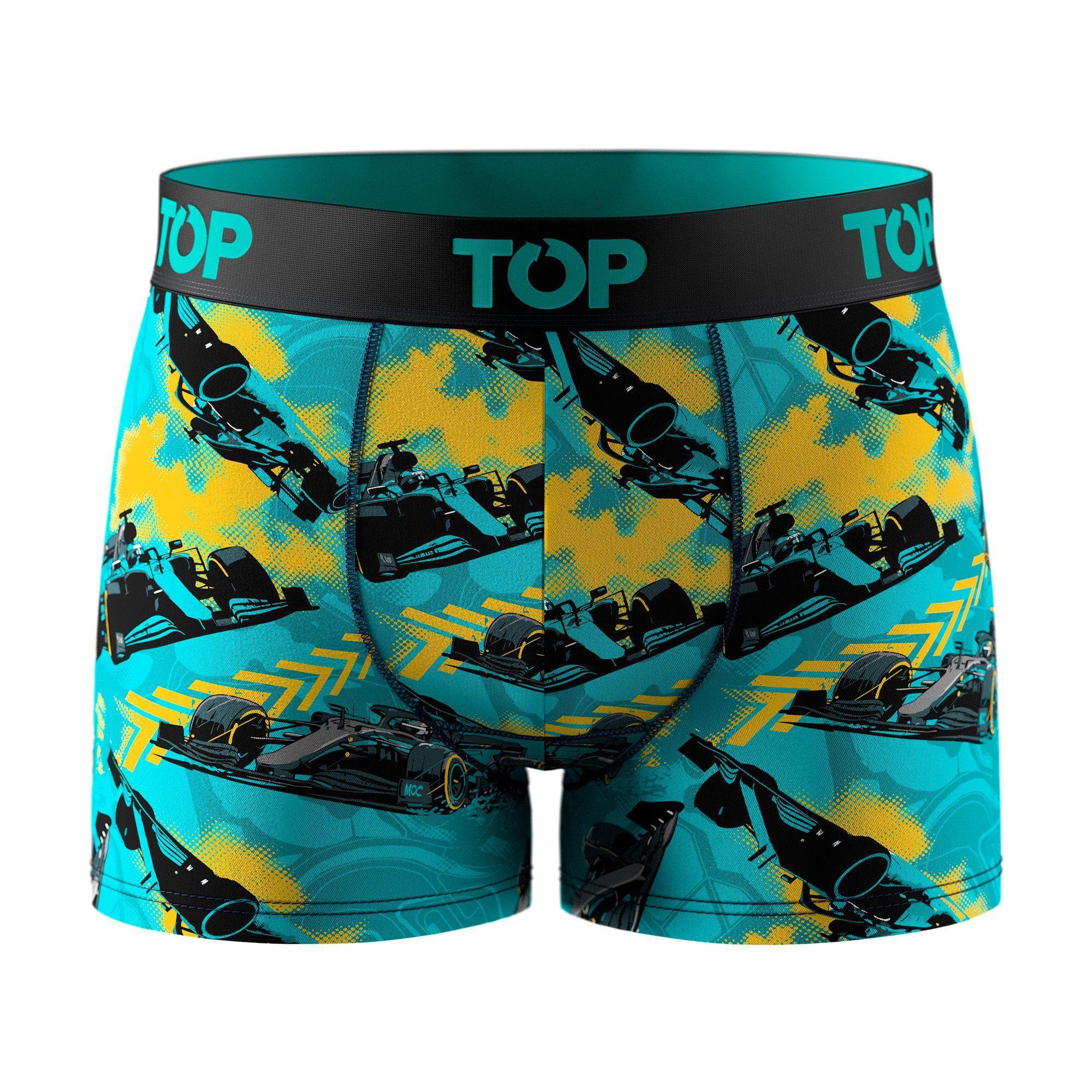 Bóxer Medio Niño Algodón Pack 4 Motores C1 TOP-2