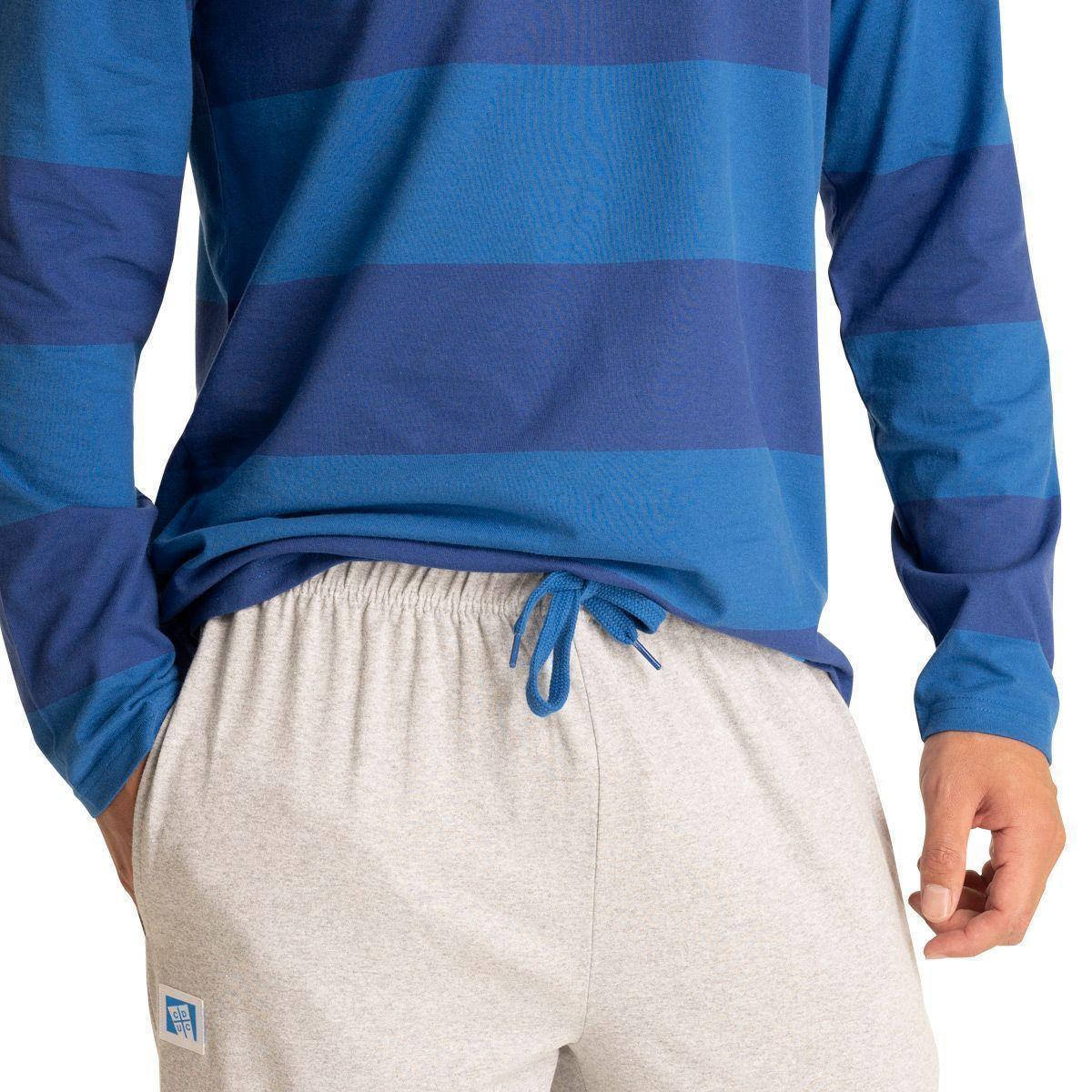 Pijama Largo Algodón Hombre Universidad Católica C2 Top-0